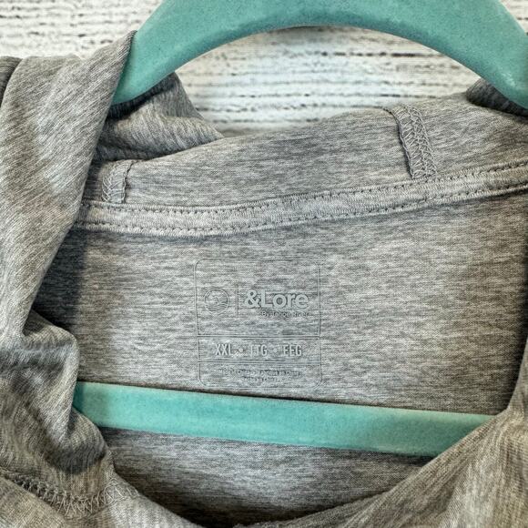 & Lore Men's Gray Adventure Outdoor Hooded Pullover Shirt Size XXL - Picture 6 of 11